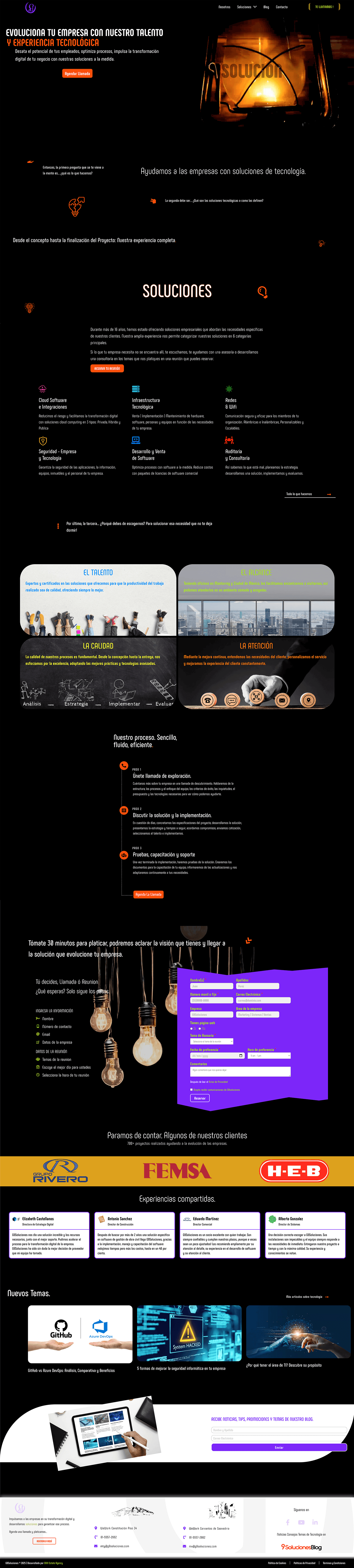 Vista del proyecto G9Soluciones